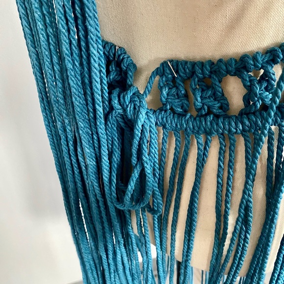 Handmade Macrame Crochet Dress Unique Small - Picture 16 of 16